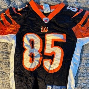 Reebok Black and Orange Kids Jersey